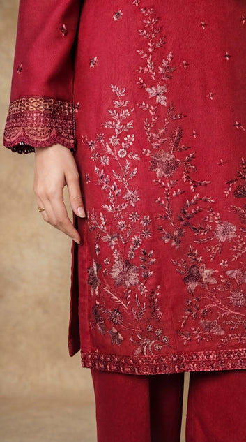 ZN-0020 3 PIECE EMBROIDERED KARANDI