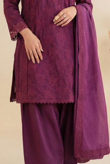 ZN-0021 3 PIECE EMBROIDERED KARANDI