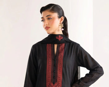 ZN-0028 EMBROIDERED TEXTURED LAWN