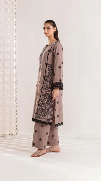 ZN-0025 EBROIDERED LAWN 2-PIECE